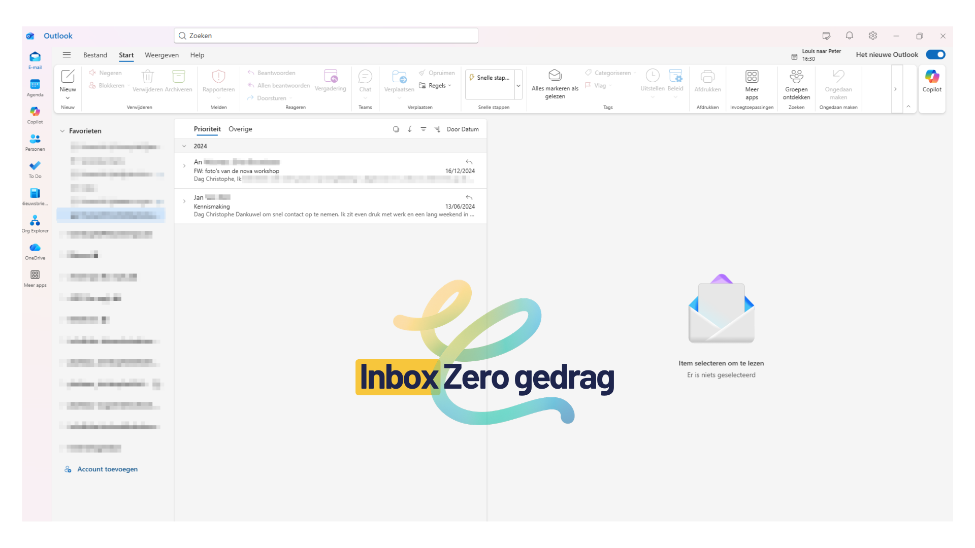 Inbox Zero illustratie